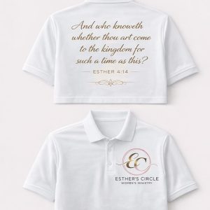Esther 4.14 White Polo